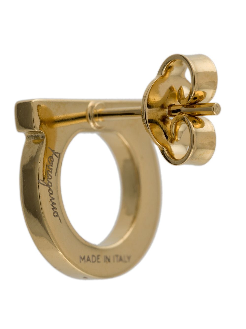 Brincos Ferragamo Gancini com Cristais para Mulheres - Tamanho G