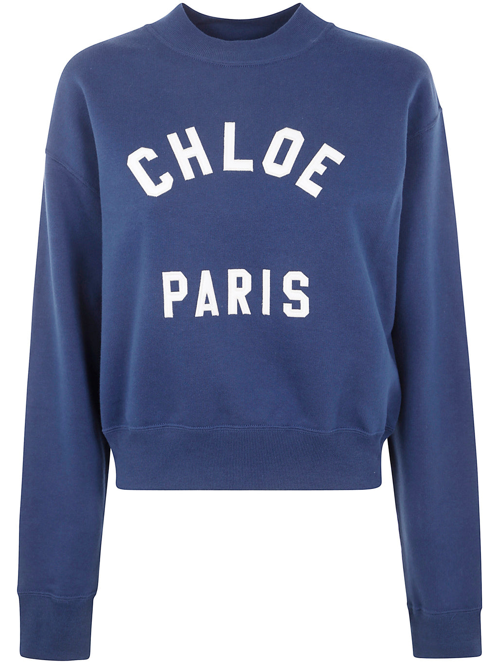 Chloe Women Cropped Round Neck Sweatshirt