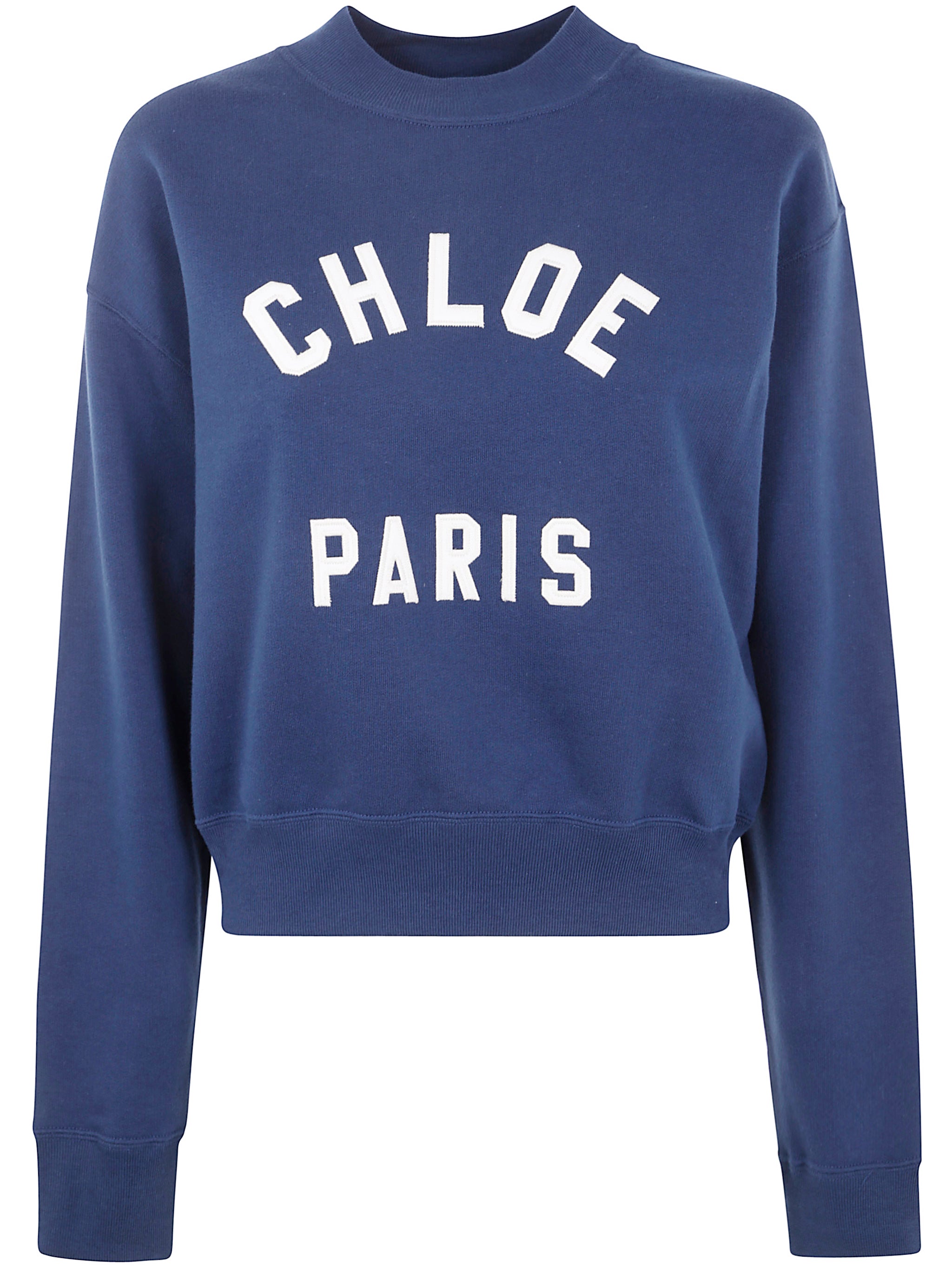 Chloe Women Cropped Round Neck Sweatshirt