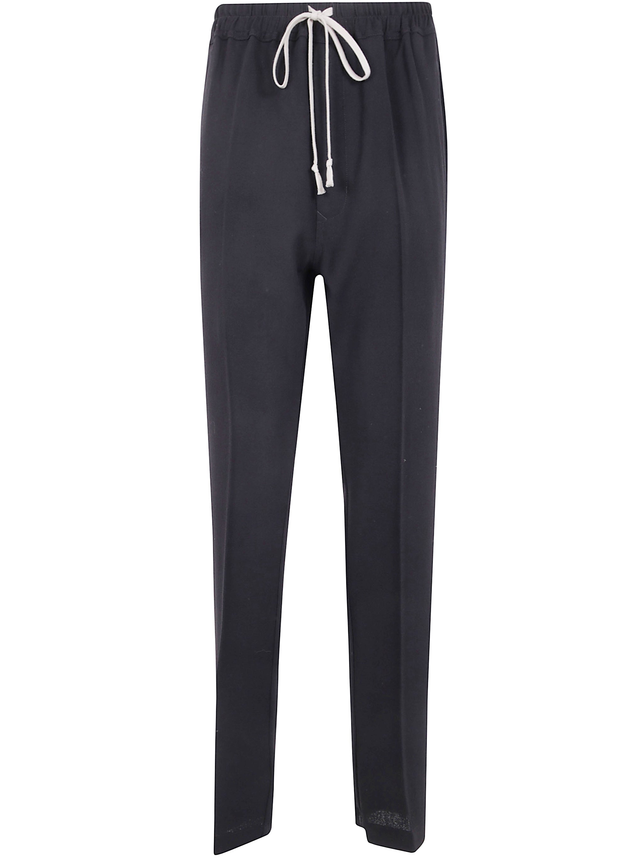 Rick Owens Men "Drawstring Slim Long" Trousers