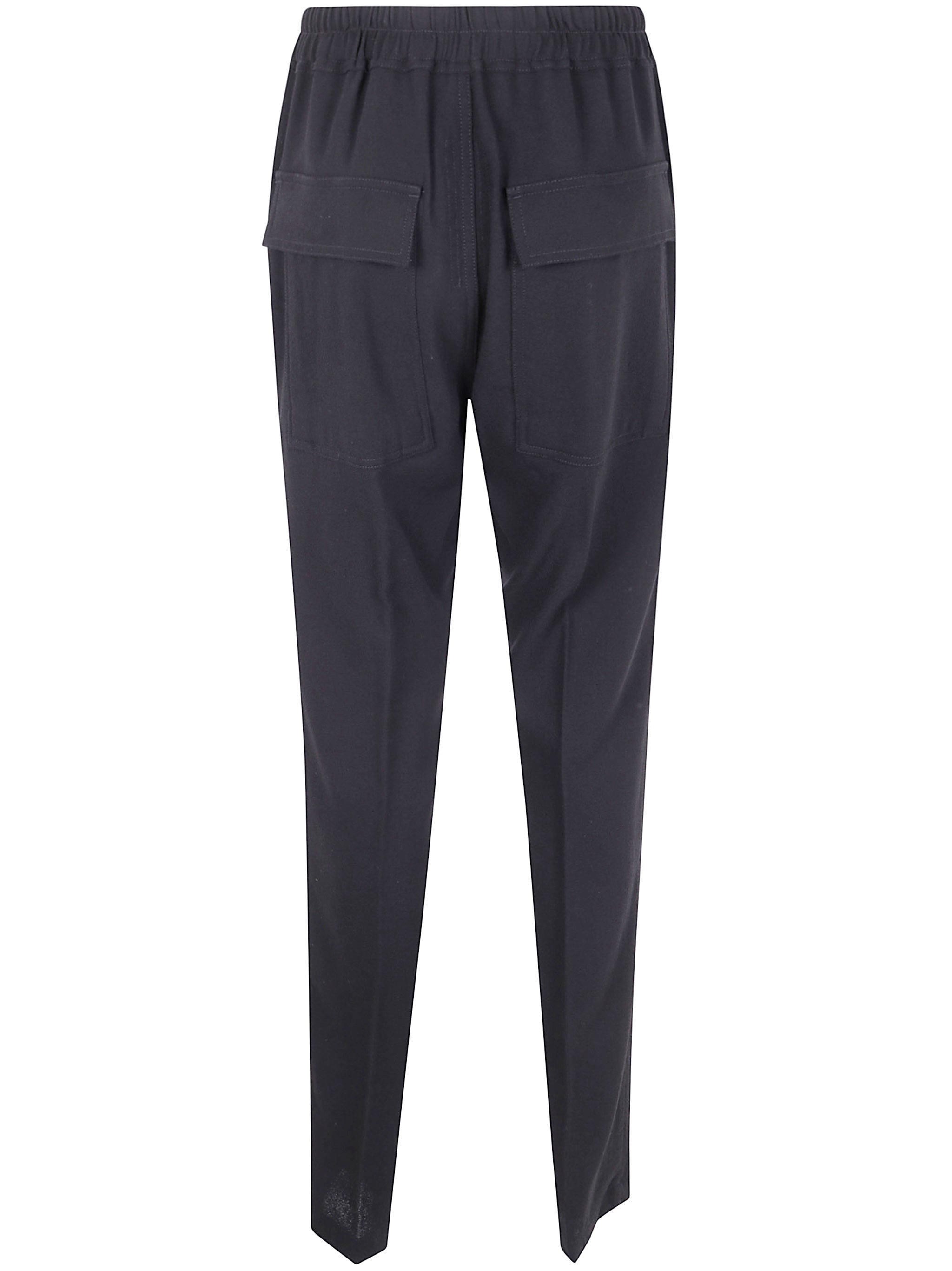 Rick Owens Men "Drawstring Slim Long" Trousers