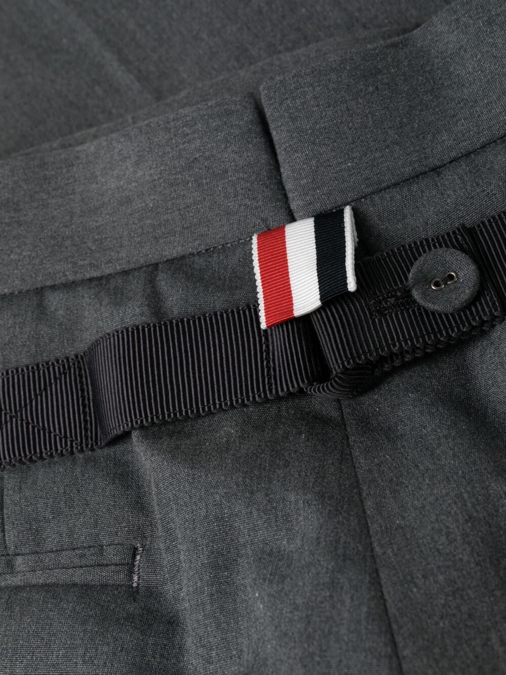 Thom Browne Men Fit 1 Gg Backstrap Trouser In Typewriter Cloth