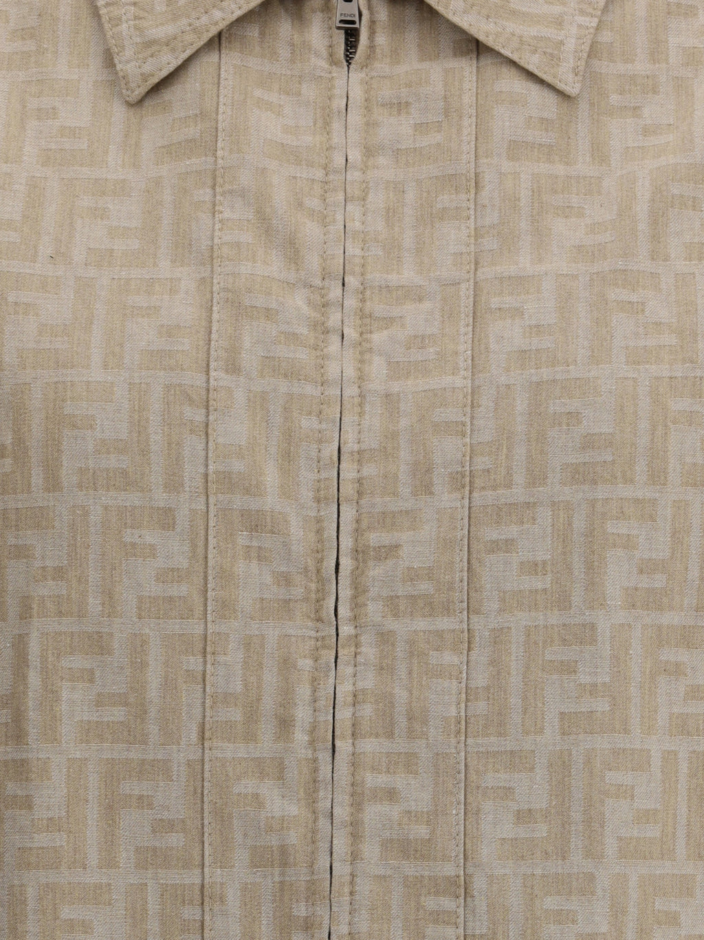 Fendi Women Chambray Cropped Jacket