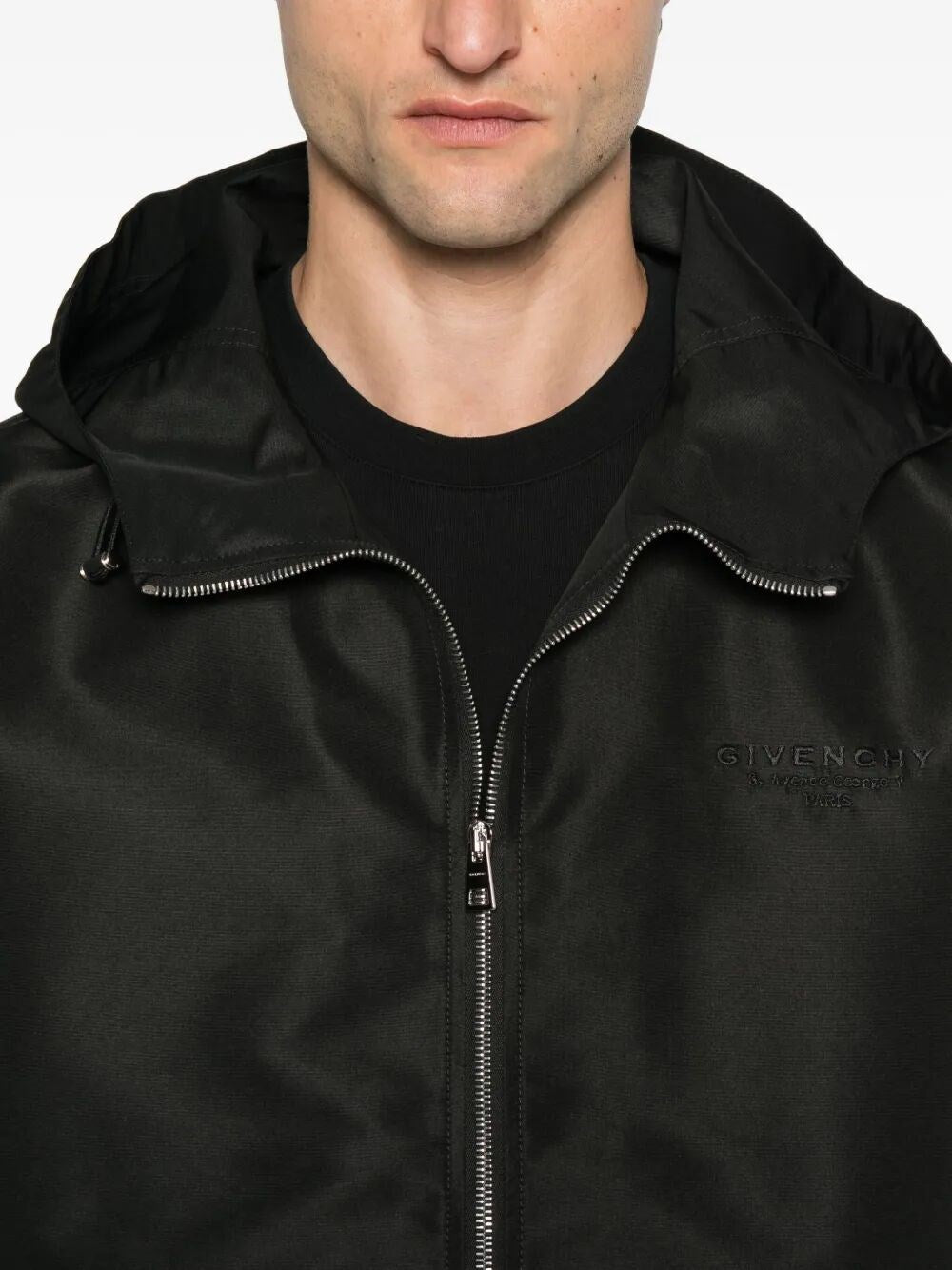 Givenchy Men `Polyfaille` Hoodie Windbreaker