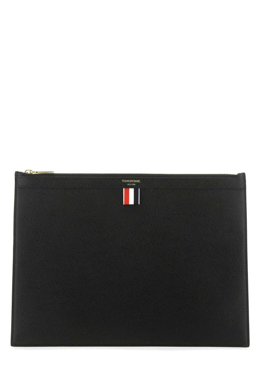 Thom Browne Men Black Leather Document Case