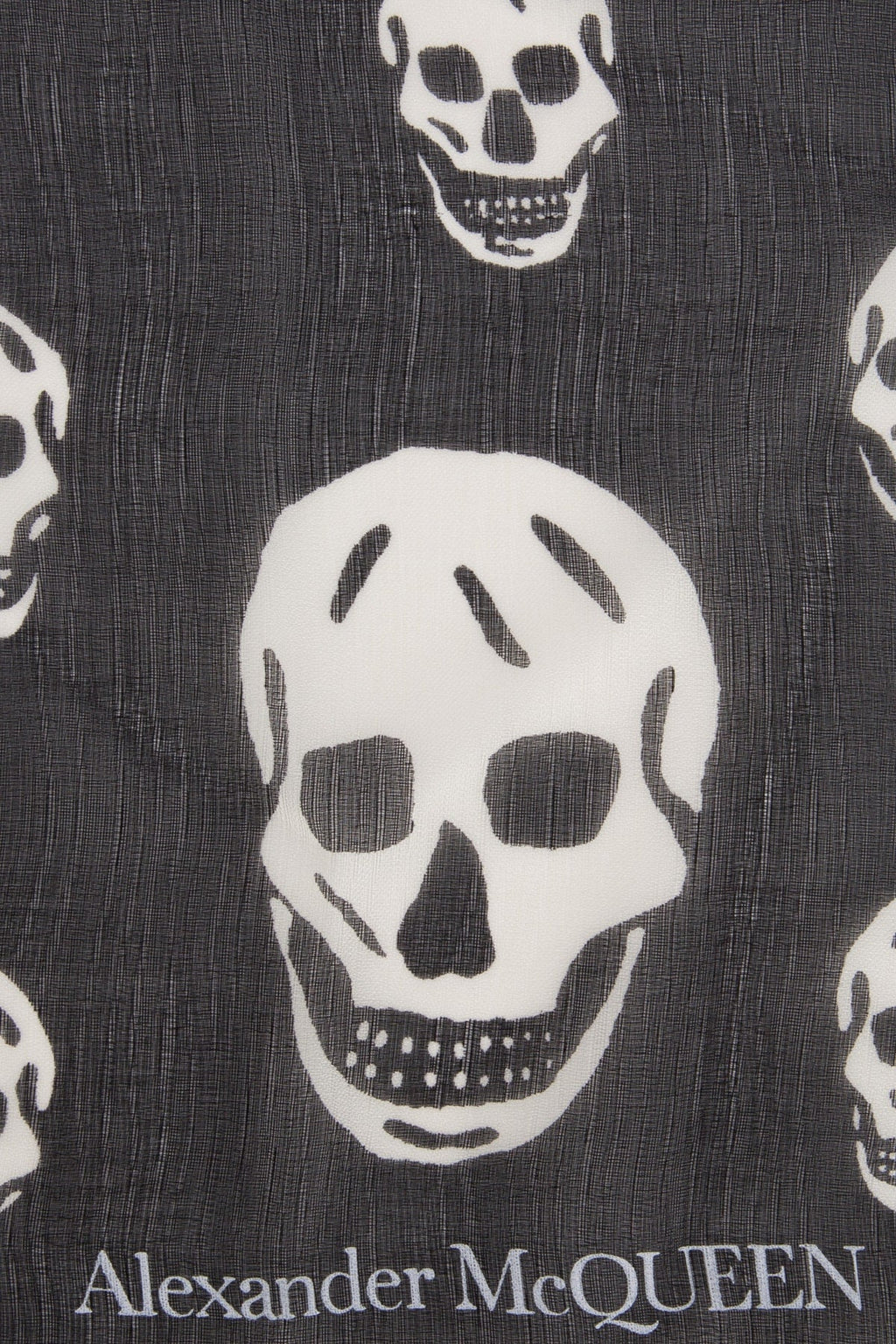 Alexander Mcqueen Women Printed Silk Foulard