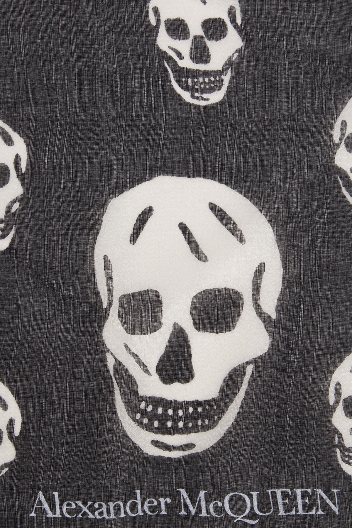 Alexander Mcqueen Women Printed Silk Foulard