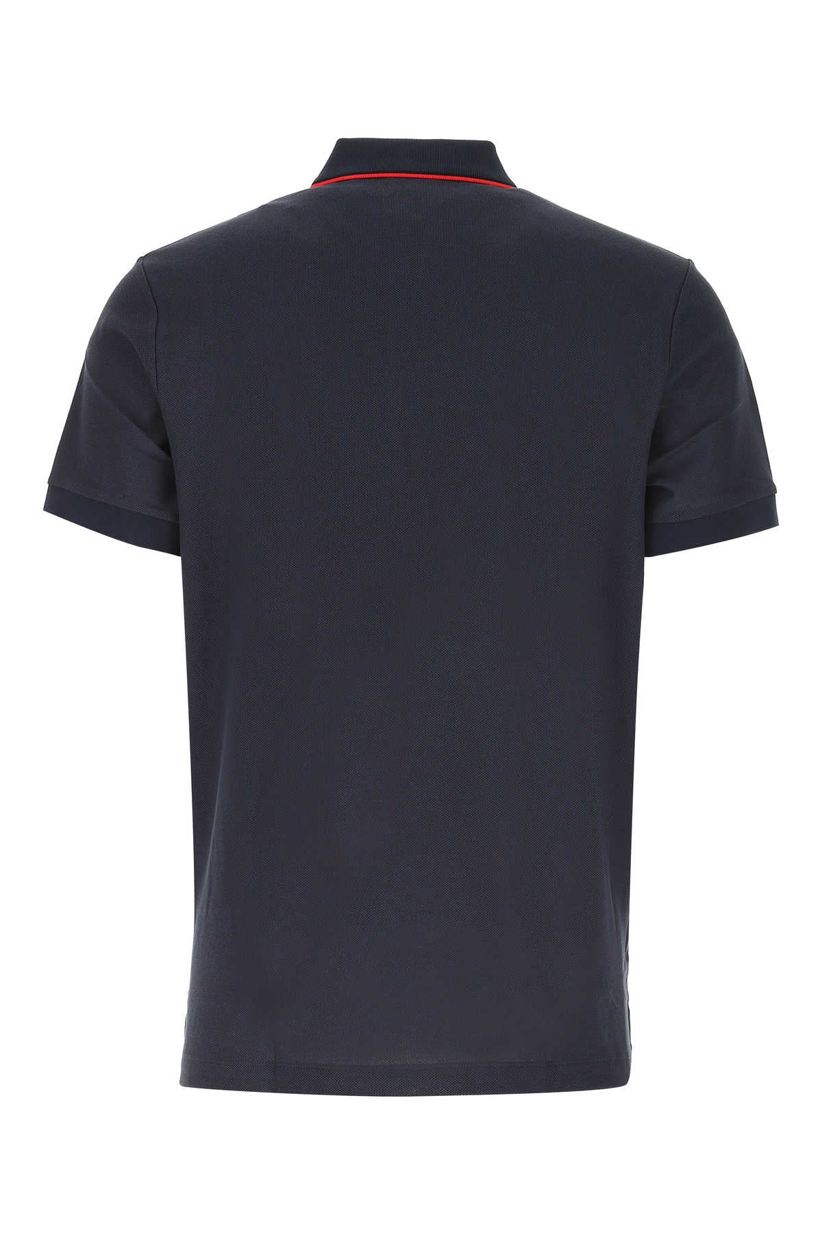 Burberry Men Polo In Piquet Blu Navy