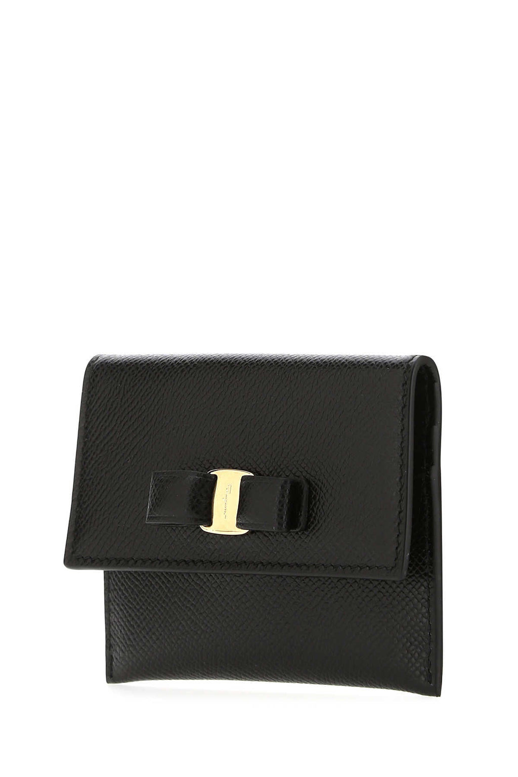 Salvatore Ferragamo Women Black Leather Card Holder