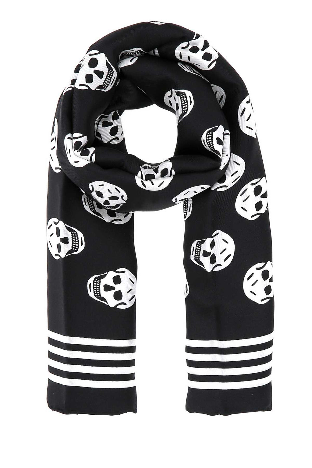Alexander Mcqueen Women Printed Silk Foulard