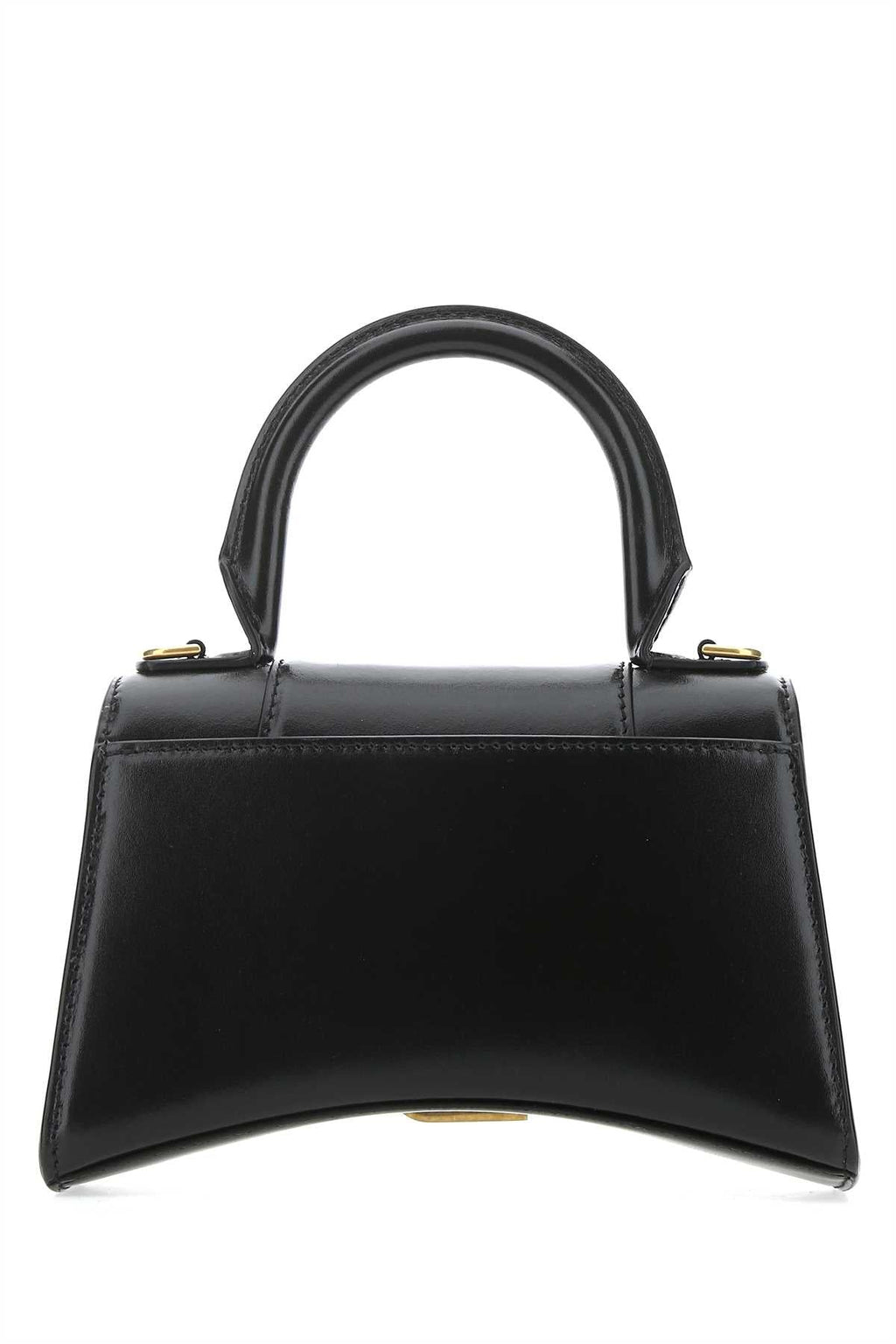 Balenciaga Women Black Leather Xs Hourglass Handbag