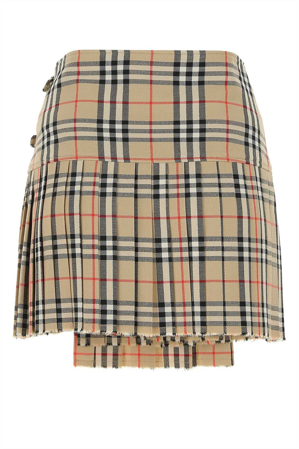 Burberry Women Embroidered Wool Mini Skirt