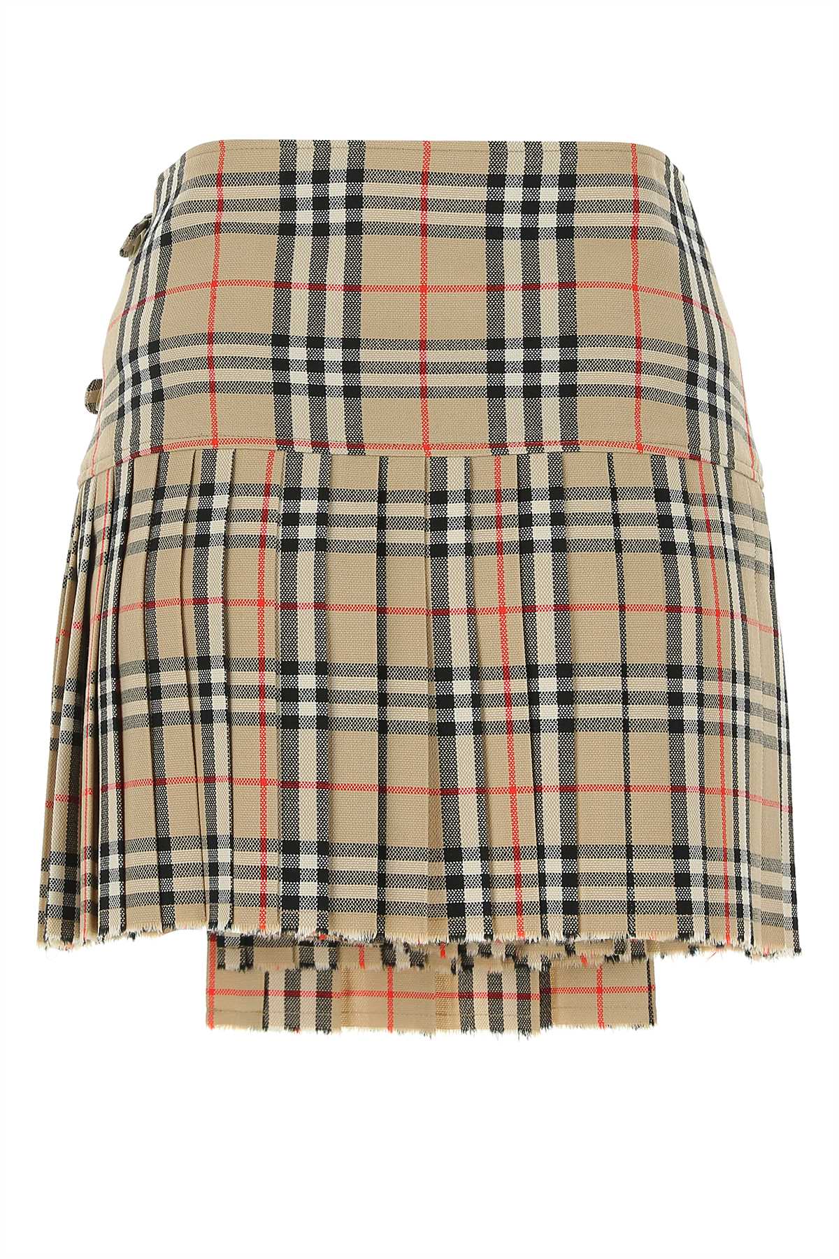 Burberry Women Embroidered Wool Mini Skirt