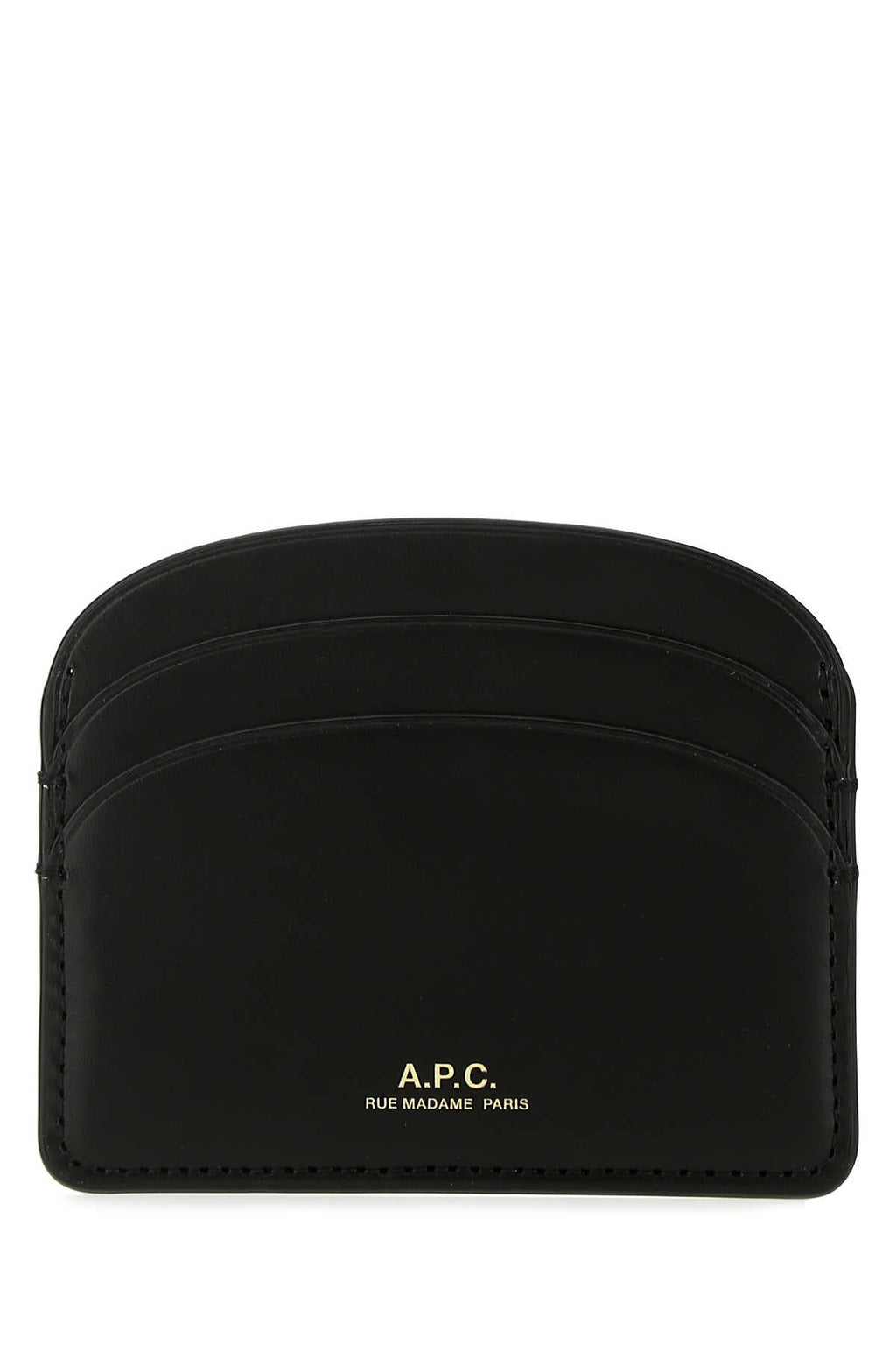 A.P.C. Women Black Leather Card Holder