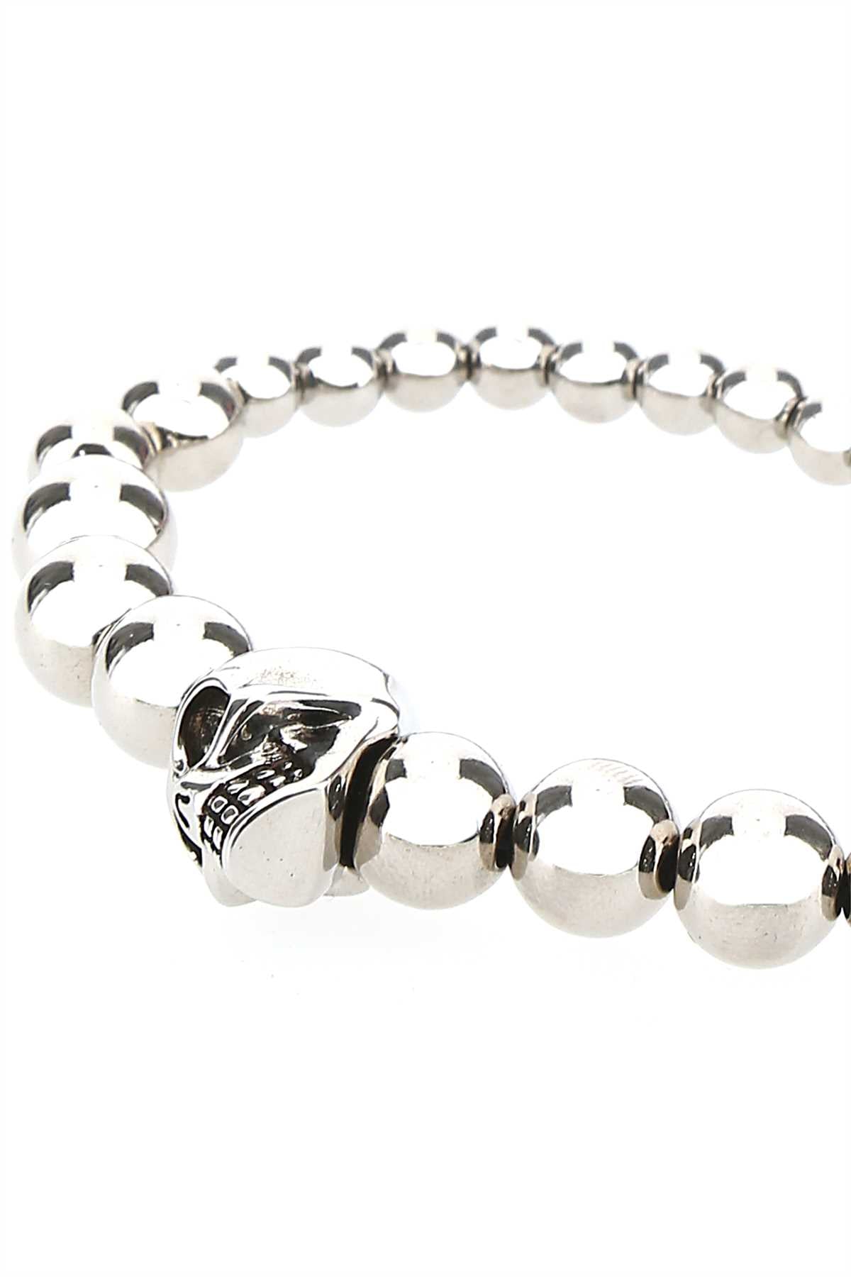 Alexander Mcqueen Men Silver Metal Bracelet