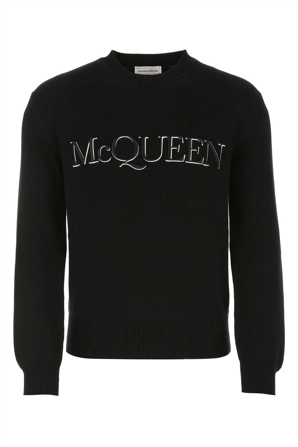 Alexander Mcqueen Men Black Cotton Sweater