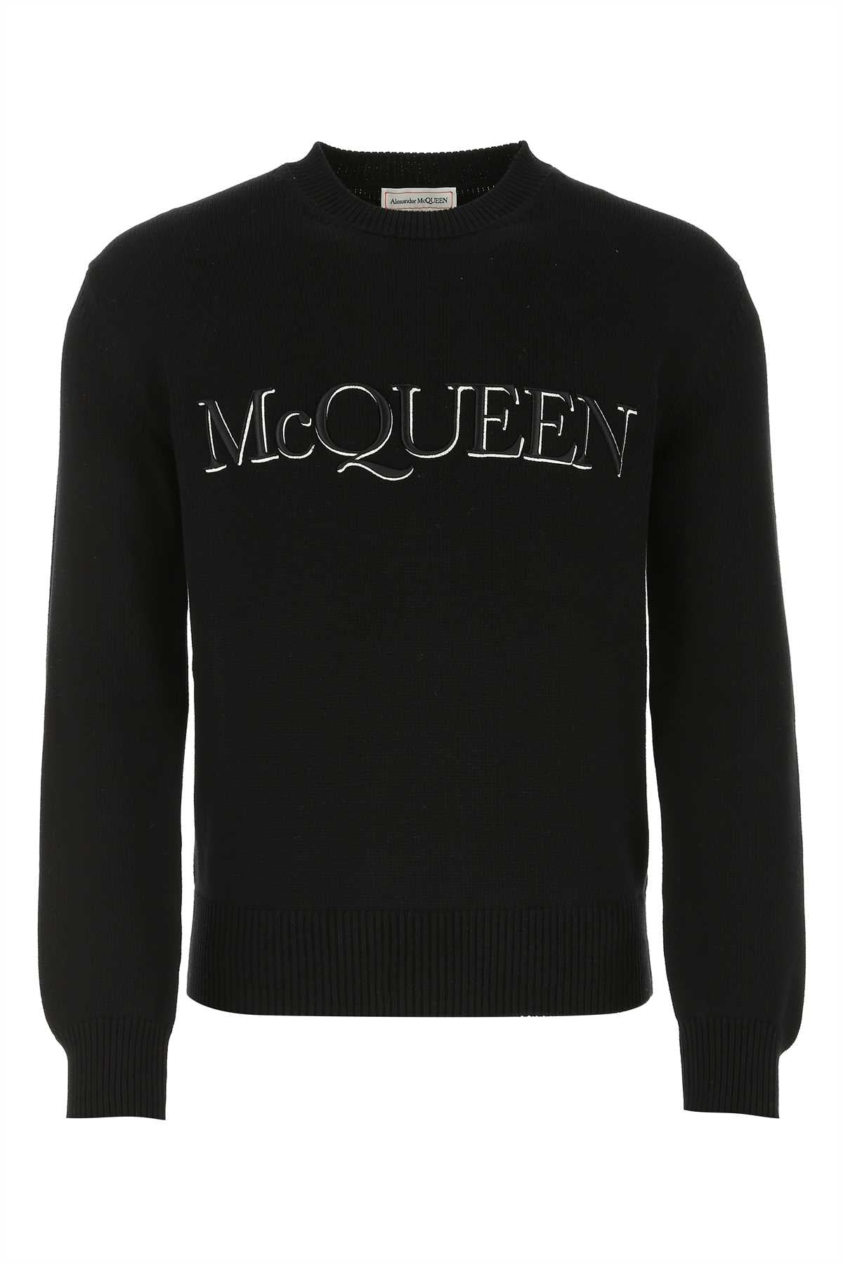 Alexander Mcqueen Men Black Cotton Sweater