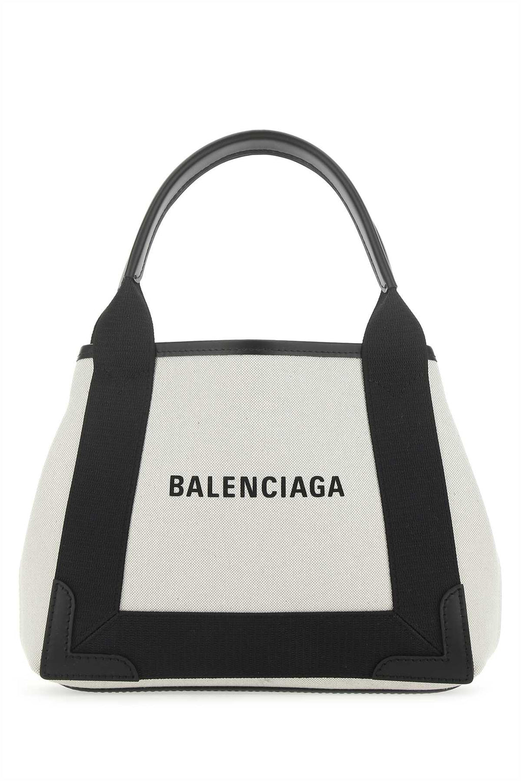 Balenciaga Women Two-Tone Canvas Small Cobas Navy Handbag