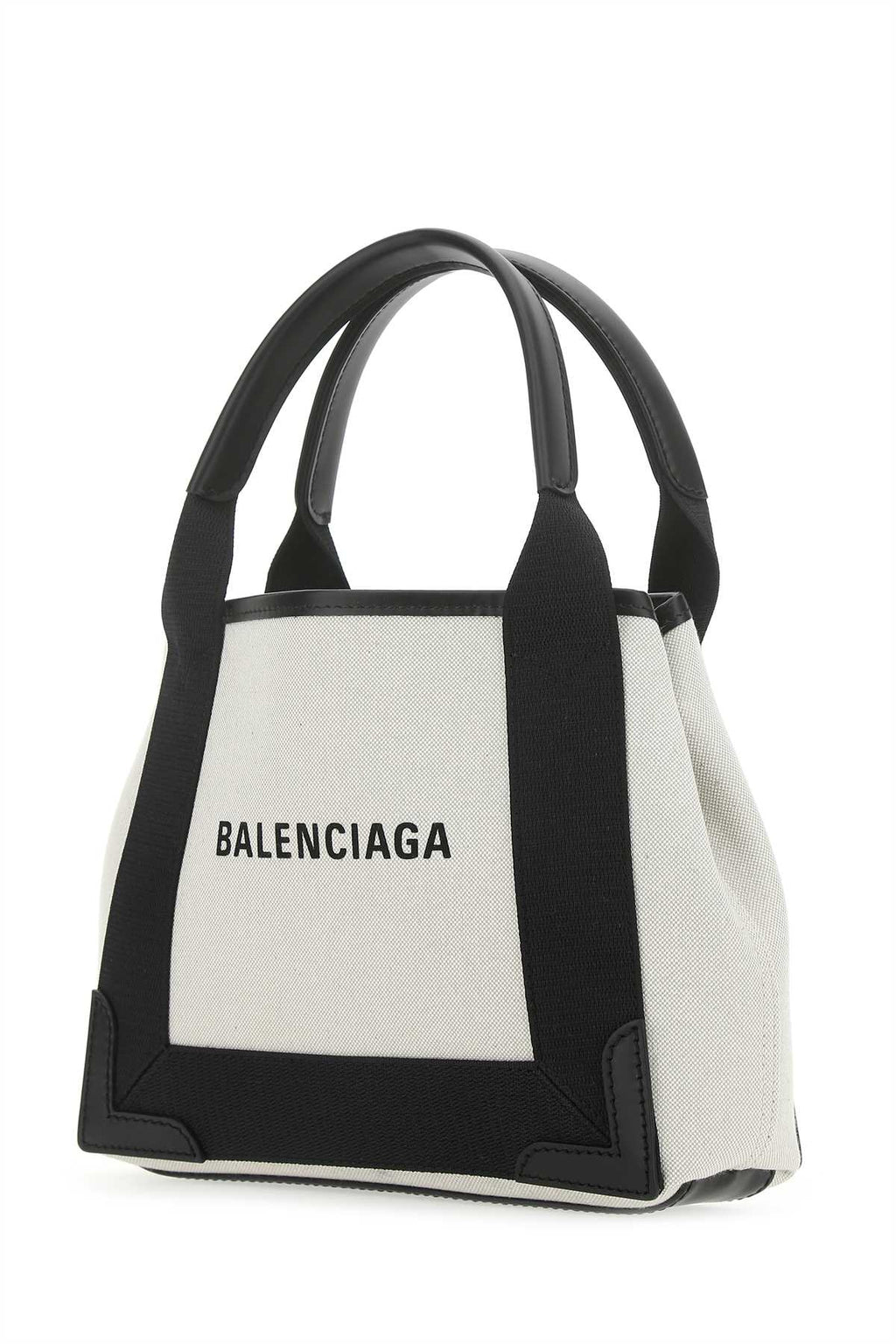 Balenciaga Women Two-Tone Canvas Small Cobas Navy Handbag