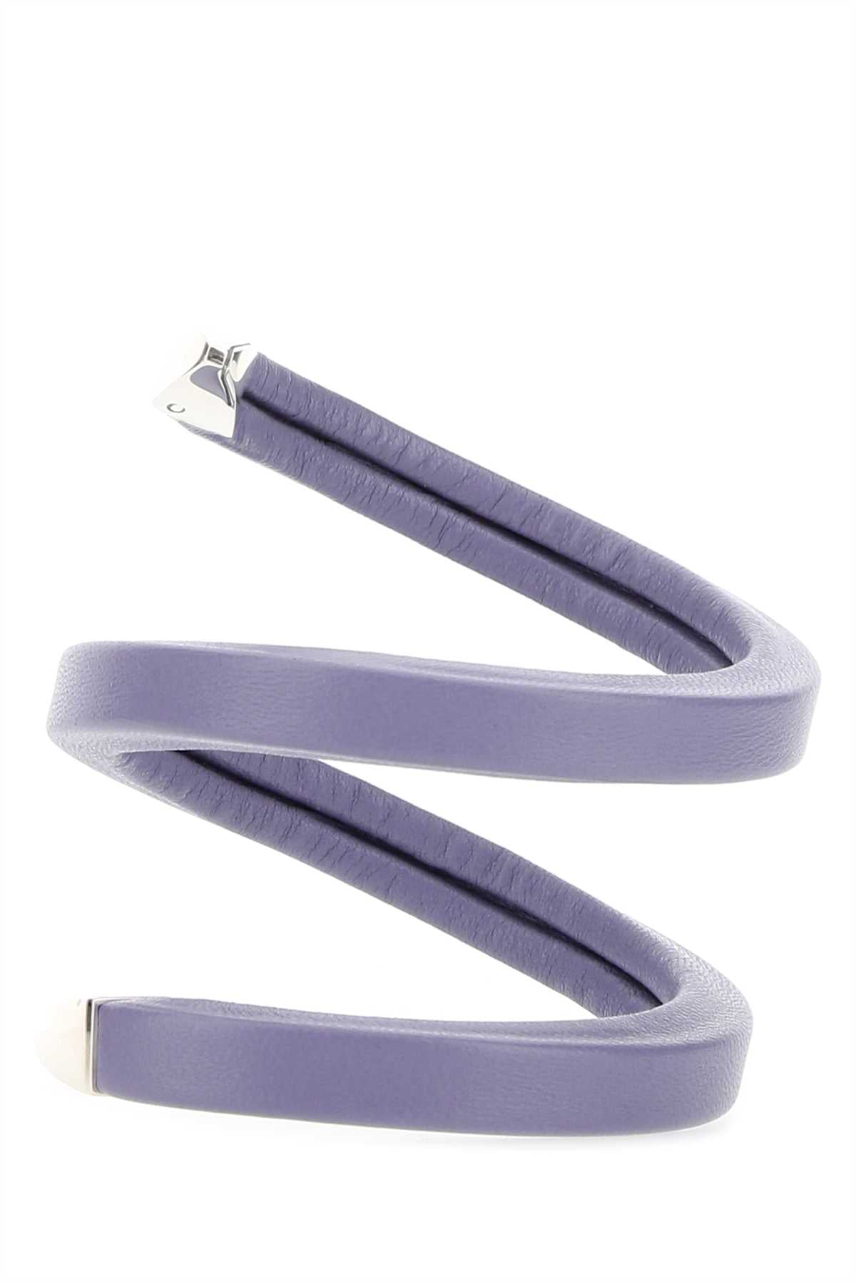 Bottega Veneta Women Lilac Nappa Leather Bracelet