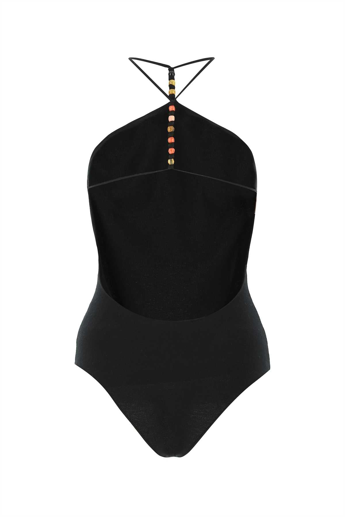 Bottega Veneta Women Black Stretch Cashmere Blend Bodysuit
