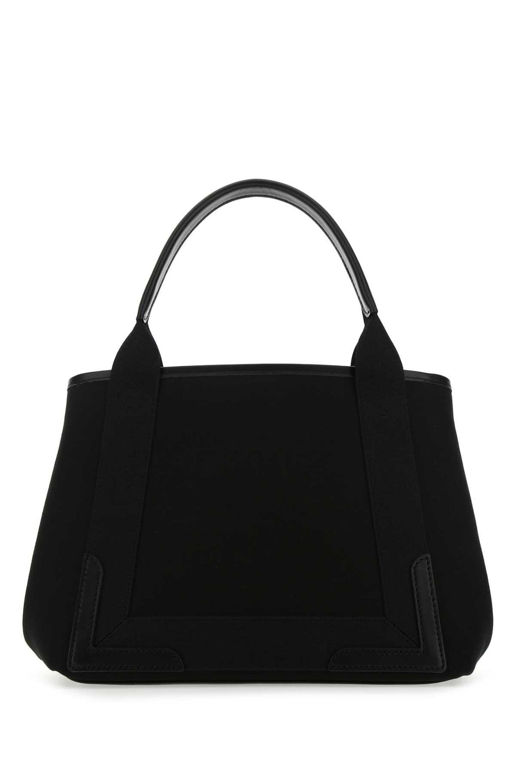 Balenciaga Women Black Canvas Small Cabas Navy Handbag