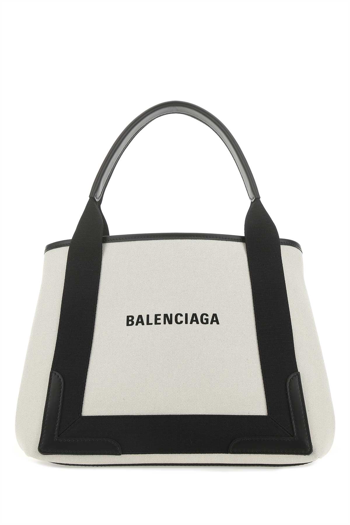 Balenciaga Women Two-Tone Canvas Handbag