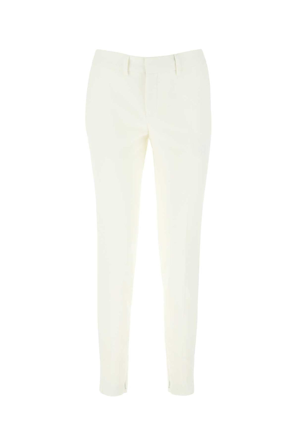 Saint Laurent Women Ivory Wool Pant