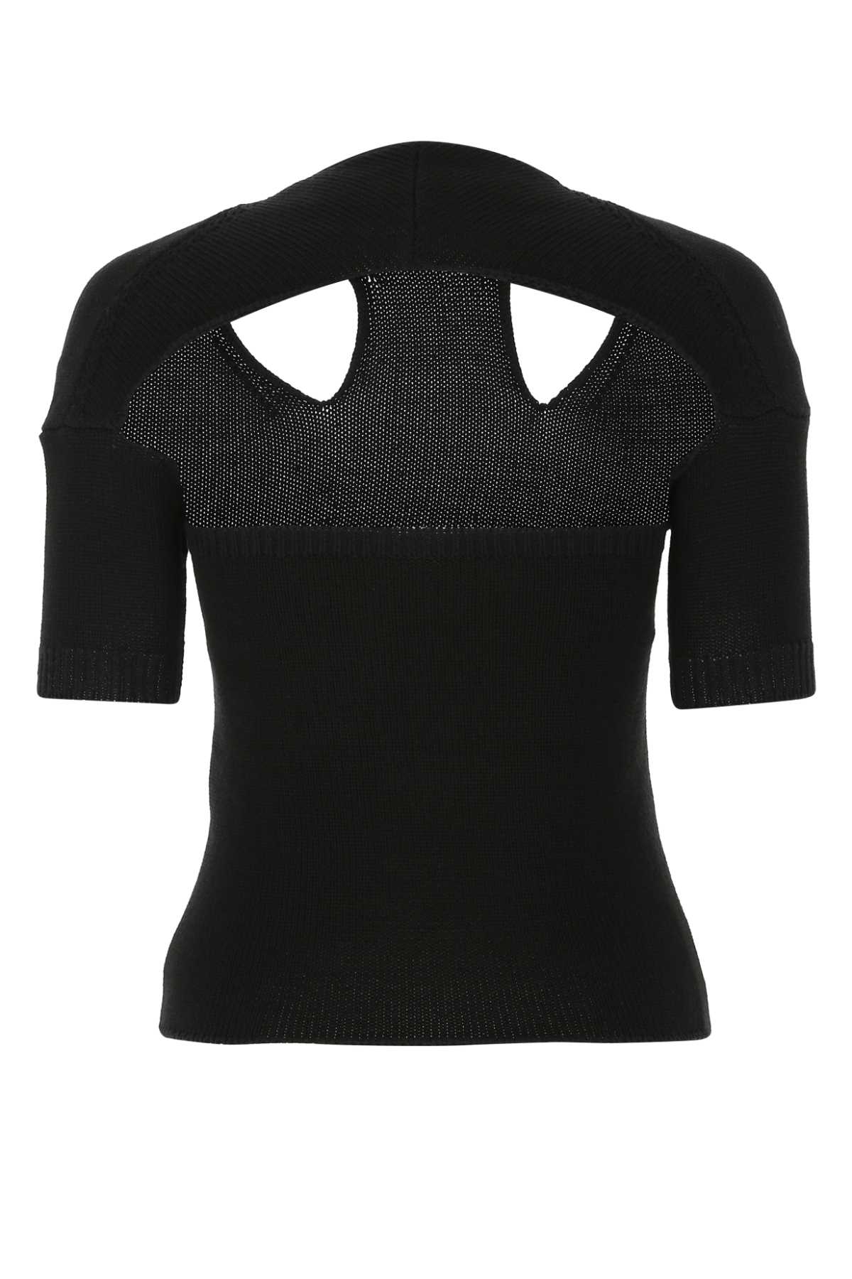 Chloe Women Black Cotton Blend Top