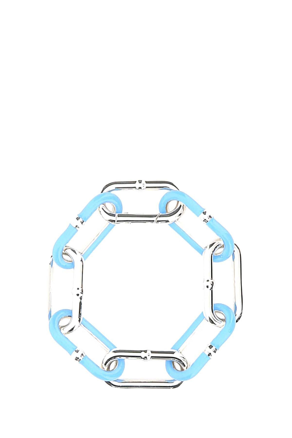 Bottega Veneta Women Two-Tone Silver Chain Bracelet