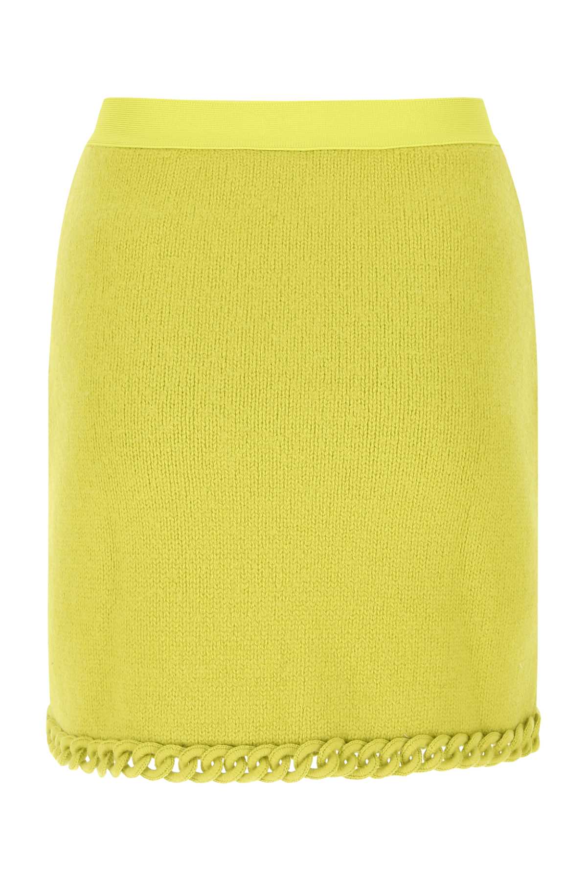 Bottega Veneta Women Acid Green Wool Mini Skirt