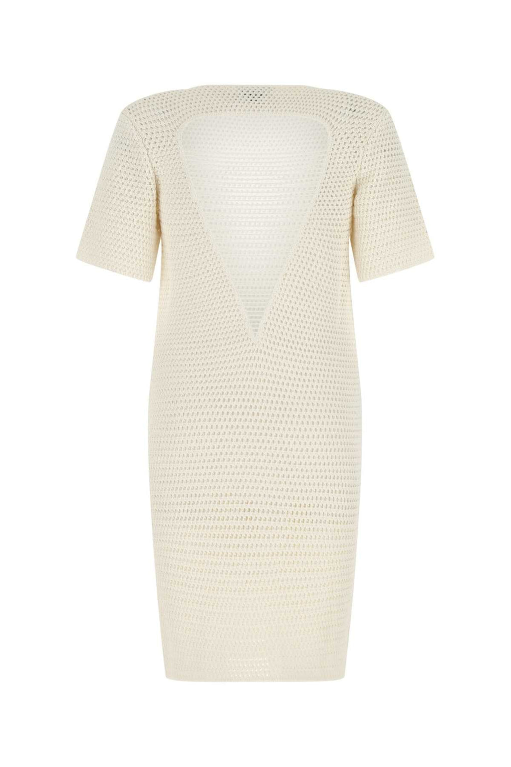 Bottega Veneta Women Ivory Crochet Dress