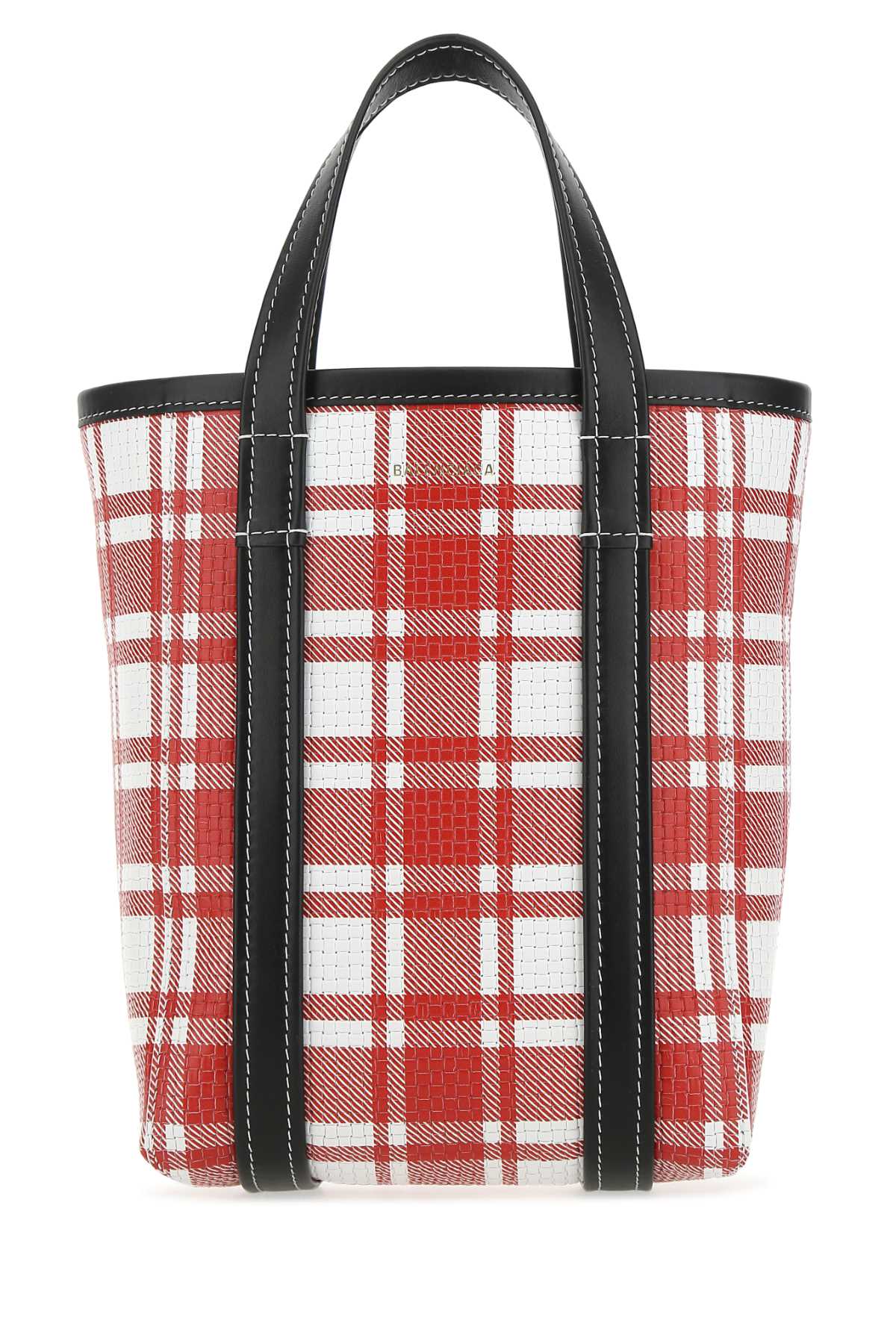 Balenciaga Women Printed Leather Small Barbes Shopping Bag