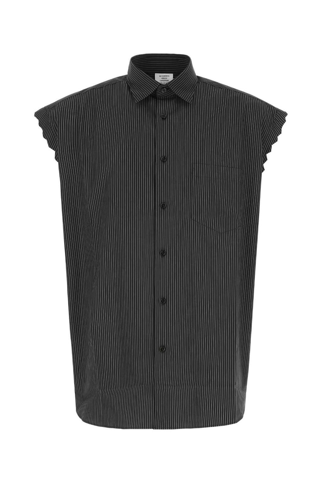 Vetements Men Ribbed Poplin Shirt