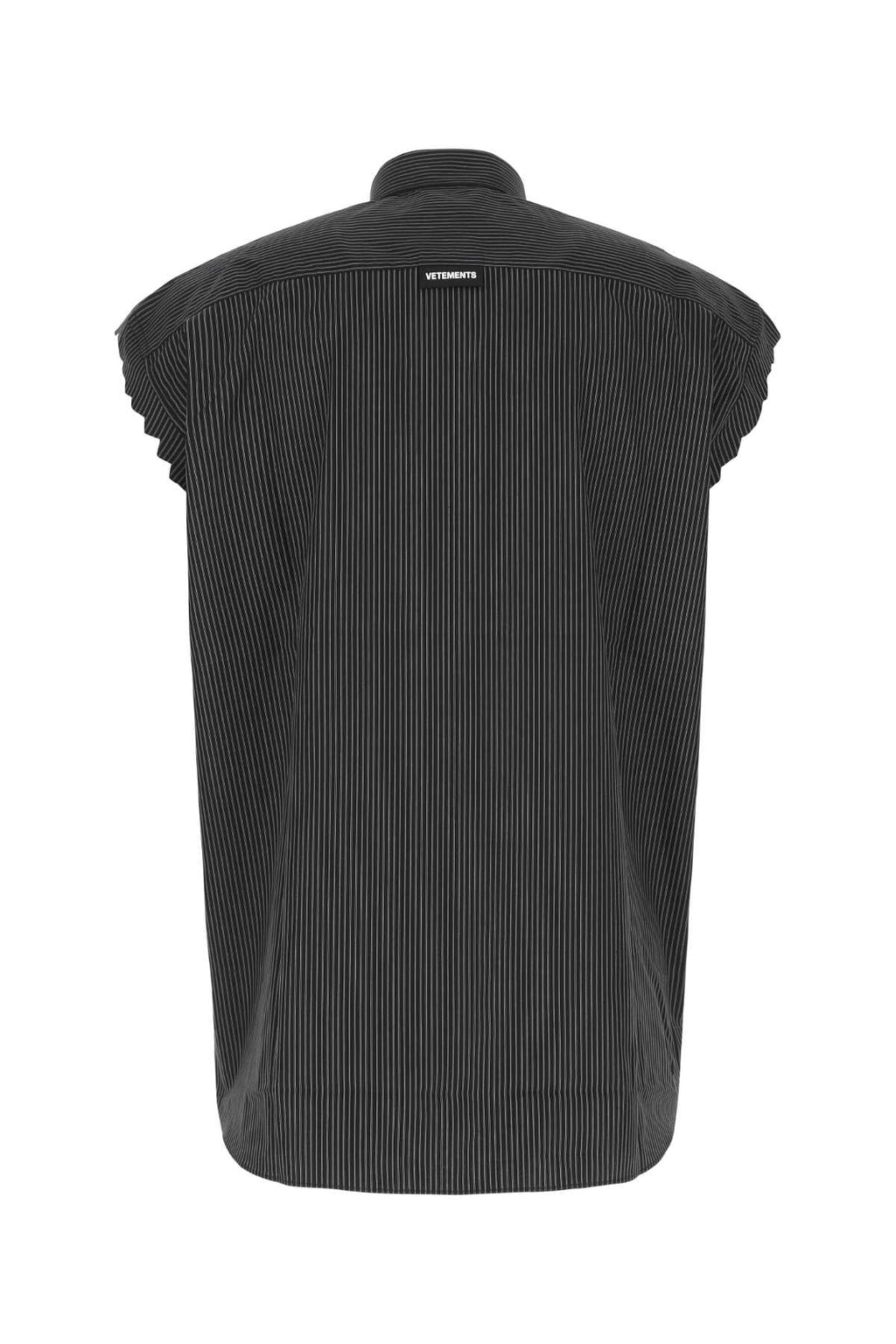 Vetements Men Ribbed Poplin Shirt