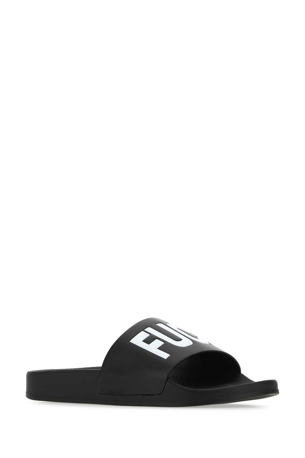 Vtmnts Men Black Rubber Slippers