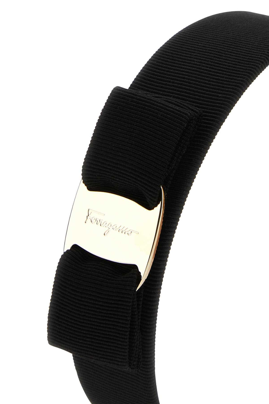Salvatore Ferragamo Women Black Fabric Hairband