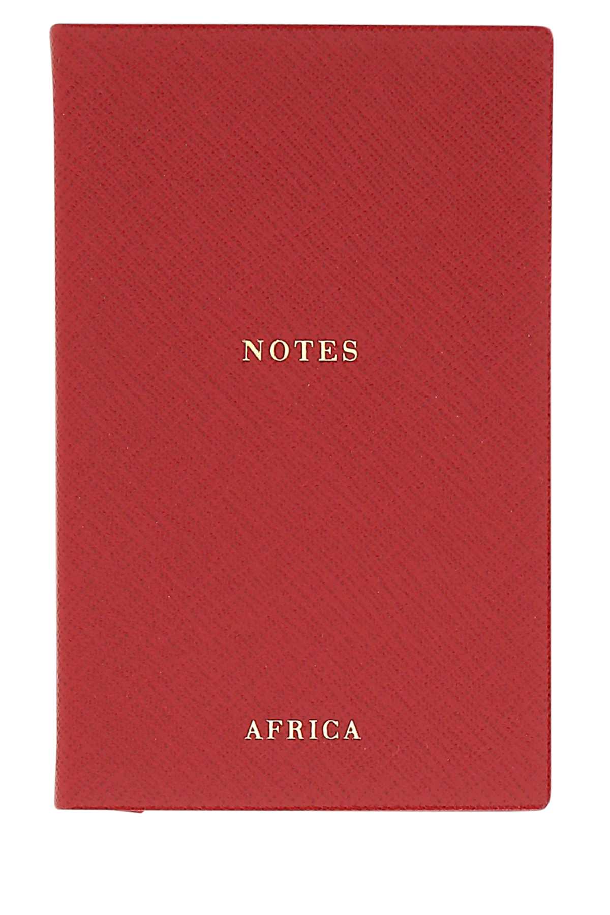 Prada Unisex Red Leather Africa Notebook