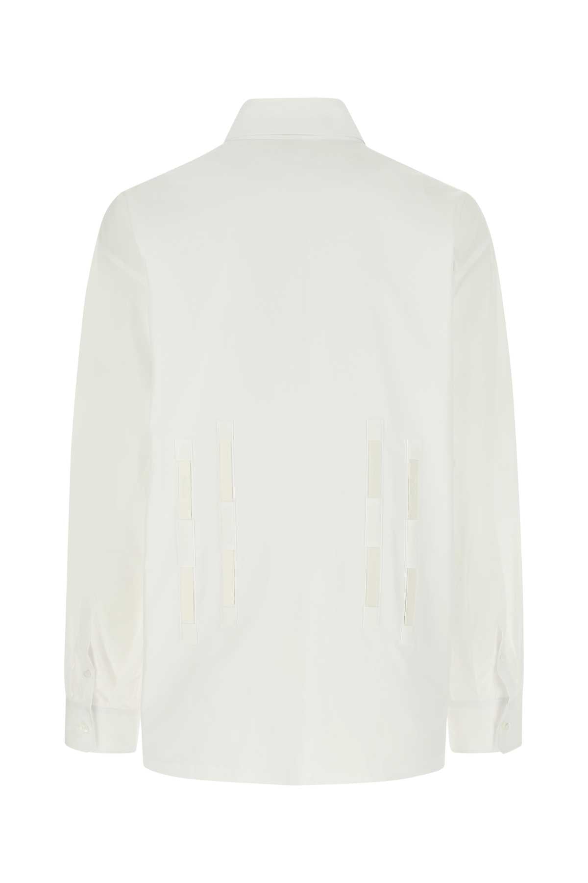 Prada Women White Poplin Oversize Shirt