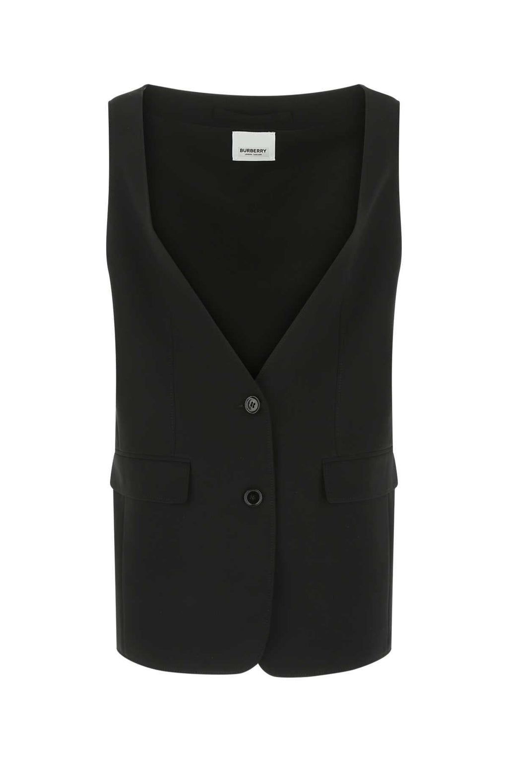Burberry Women Black Silk Oversize Vest
