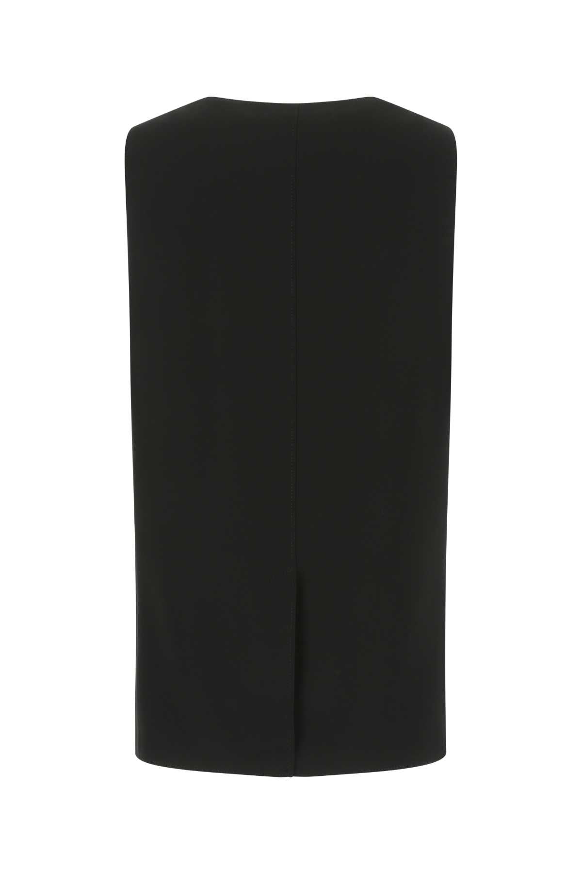 Burberry Women Black Silk Oversize Vest