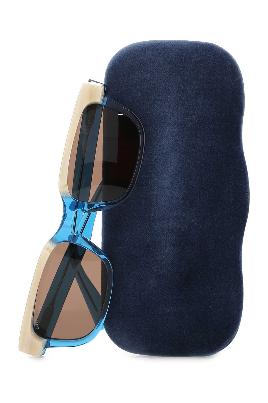 Gucci Men Light Blue Acetate Sunglasses