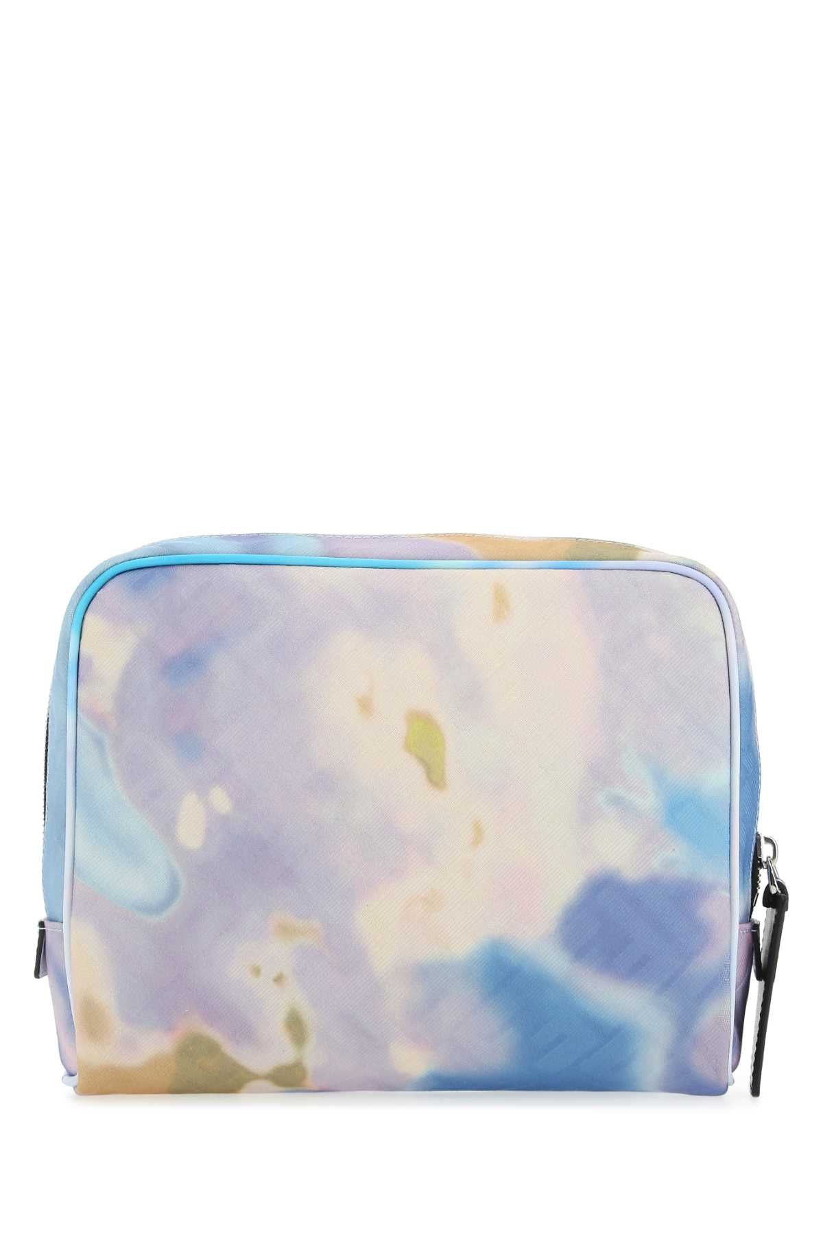 Fendi Men Printed Fabric Beauty Case