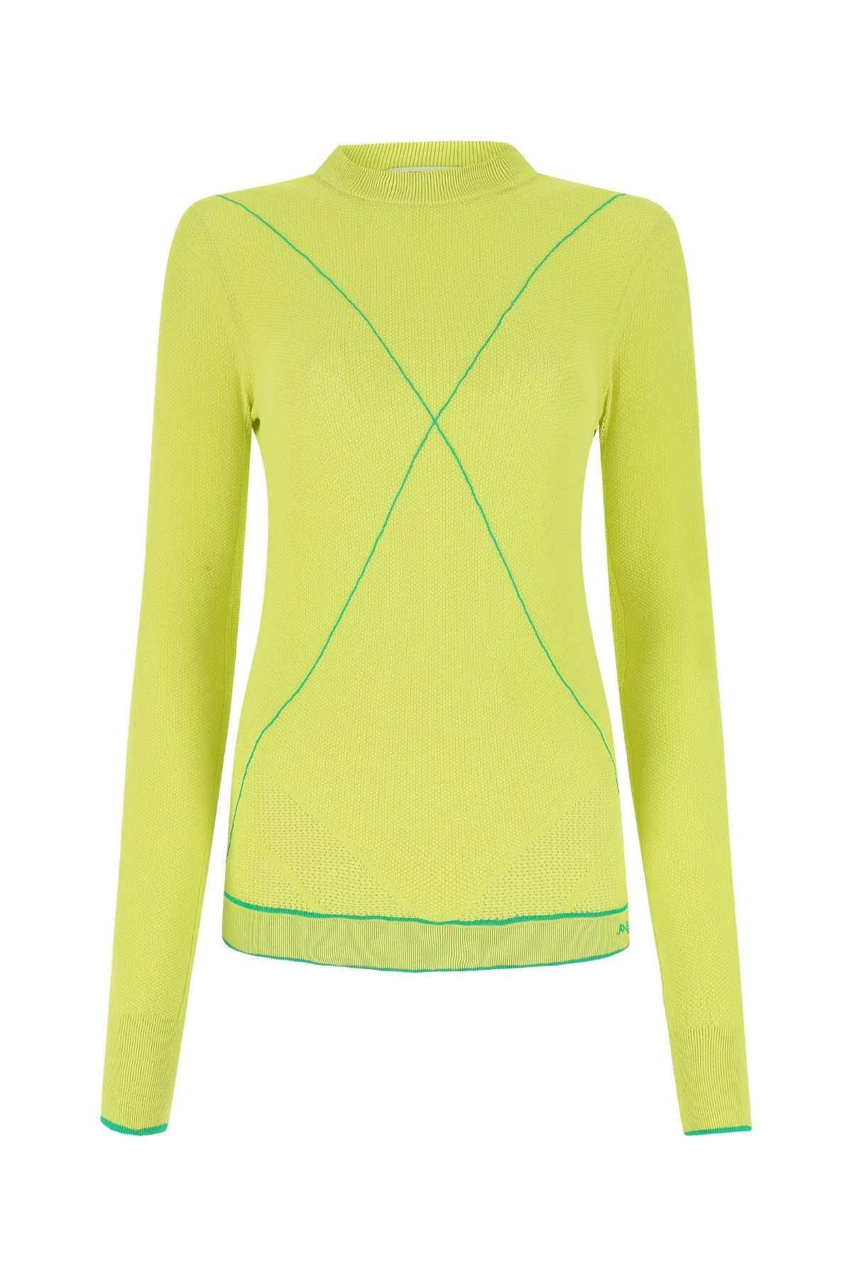 Bottega Veneta Women Acid Green Viscose Blend Sweater