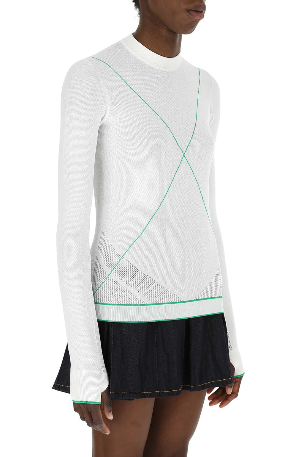 Bottega Veneta Women White Viscose Blend Sweater