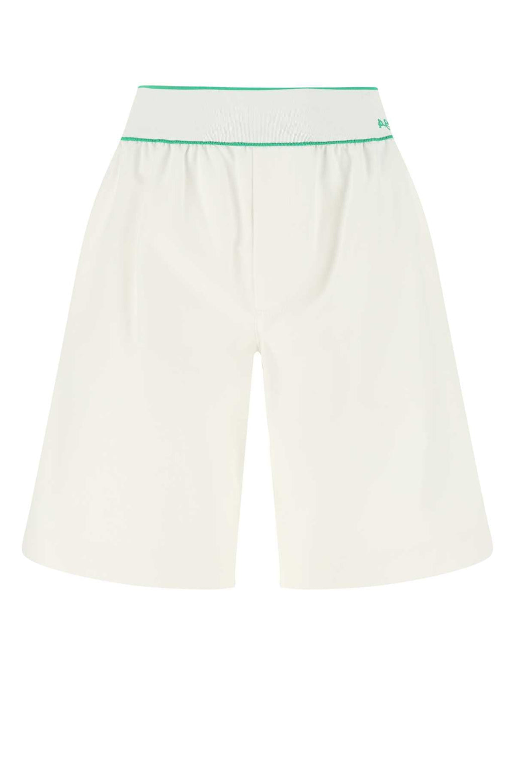 Bottega Veneta Women White Cotton Bermuda Shorts