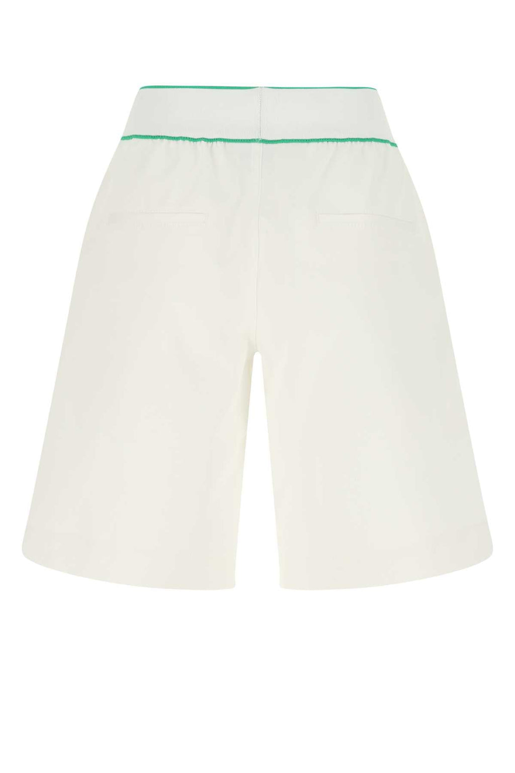 Bottega Veneta Women White Cotton Bermuda Shorts