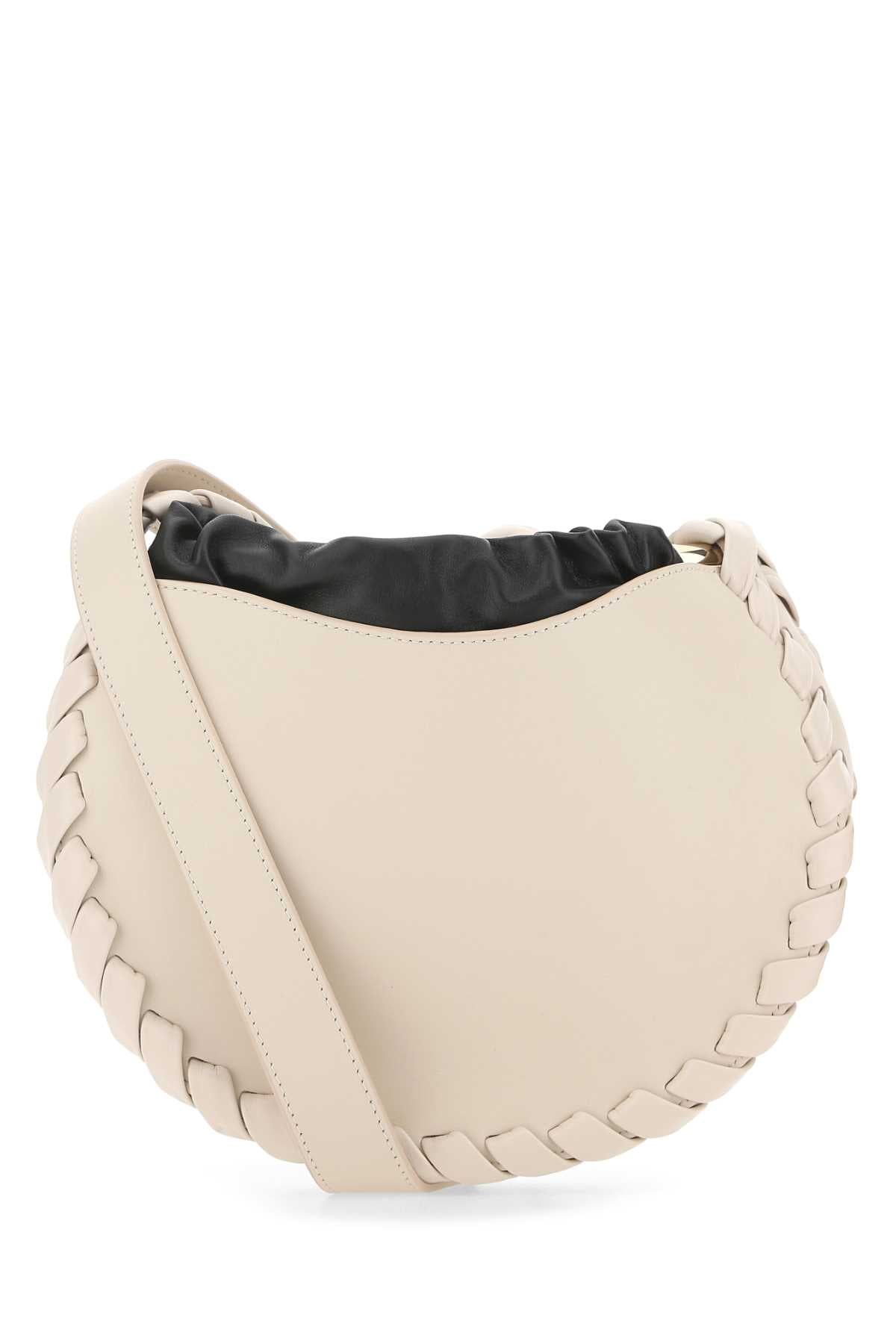 Chloe Women Powder Pink Leather Small Mate Crossbody Bag