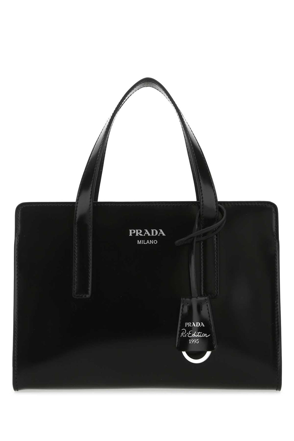 Prada Women Black Leather Re-Edition 1995 Handbag