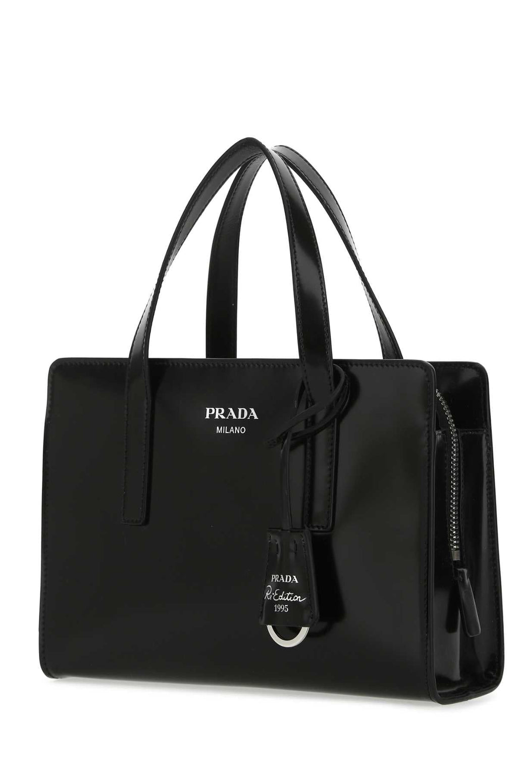 Prada Women Black Leather Re-Edition 1995 Handbag
